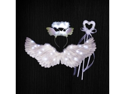Anjo Puxadores Iluminados com Luzes LED Modos de Iluminação para Festas Temáticas de Halloween e Carnaval Tamanhos SEM Branco