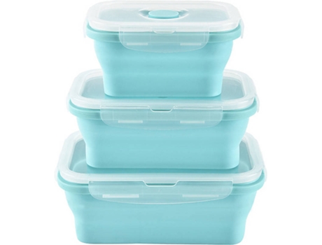 Caixas de Conservação  Silicone Azul (3 und)