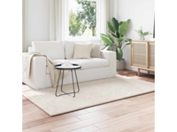 Vidaxl Tapetes De Área Retangular Sirolo Creme 200 X 140 Cm Poliéster