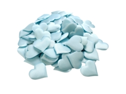 Confete de coração 3D em esponja azul, 100 peças, 3,5cm LAXISCREED