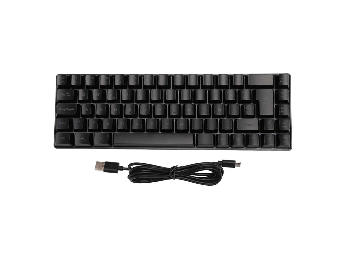 Teclado Mecânico Gamer Com Fio De 68 Teclas