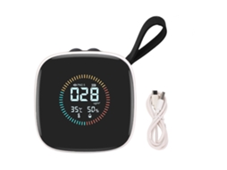Testador de Qualidade do Ar Pm2.5 com Tela Lcd Medidor de Temperatura e Umidade para Lar Hotel Escritório