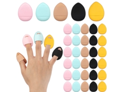 35 Pçs Esponjas de Dedo Mini Maquiagem Almofadas Beleza Ferramentas Cosmética UISAVE