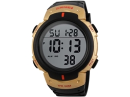 Lurelia Relógio Digital Masculino, Visor Digital, Alarme, 15 Mm, Resistente À Água 50m