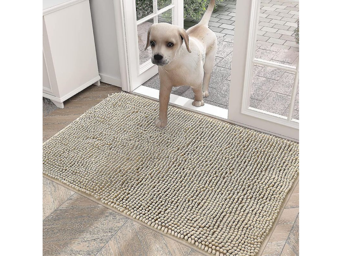Fasst tapete de Porta para Patas Sucias de Cão, Absorve Umidade e Sujeira, Antiderrapante Lavável, Microfibra de Secagem Rápida CUIDADOS