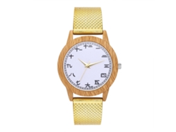 Relógio de Pulso Elegante Masculino/feminino com Movimento de Quartzo Ouro Presente