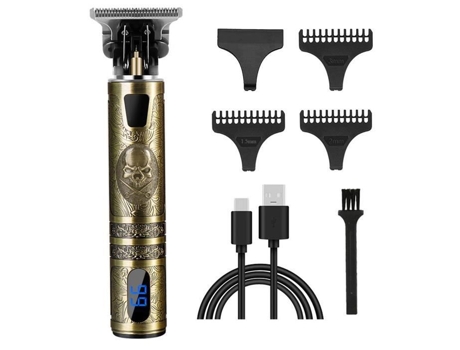 Cortador De Cabelo Masculino, Cortador De Cabelo Profissional Sem Fio, Cortador De Cabelo Recarregável Por Usb Com Tela Led