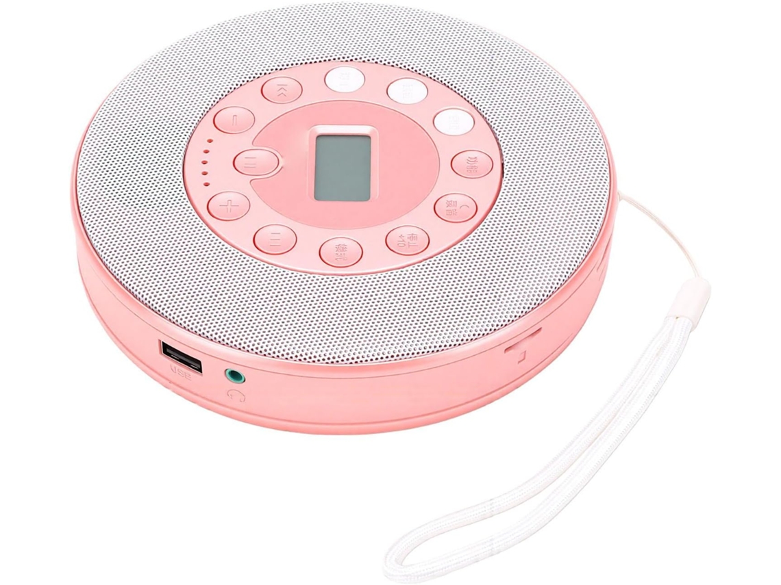 Leitor Cd Portátil Tonysa Com Bluetooth, Bateria Recarregável De 2000 Mah Com Alto-falantes Integrados