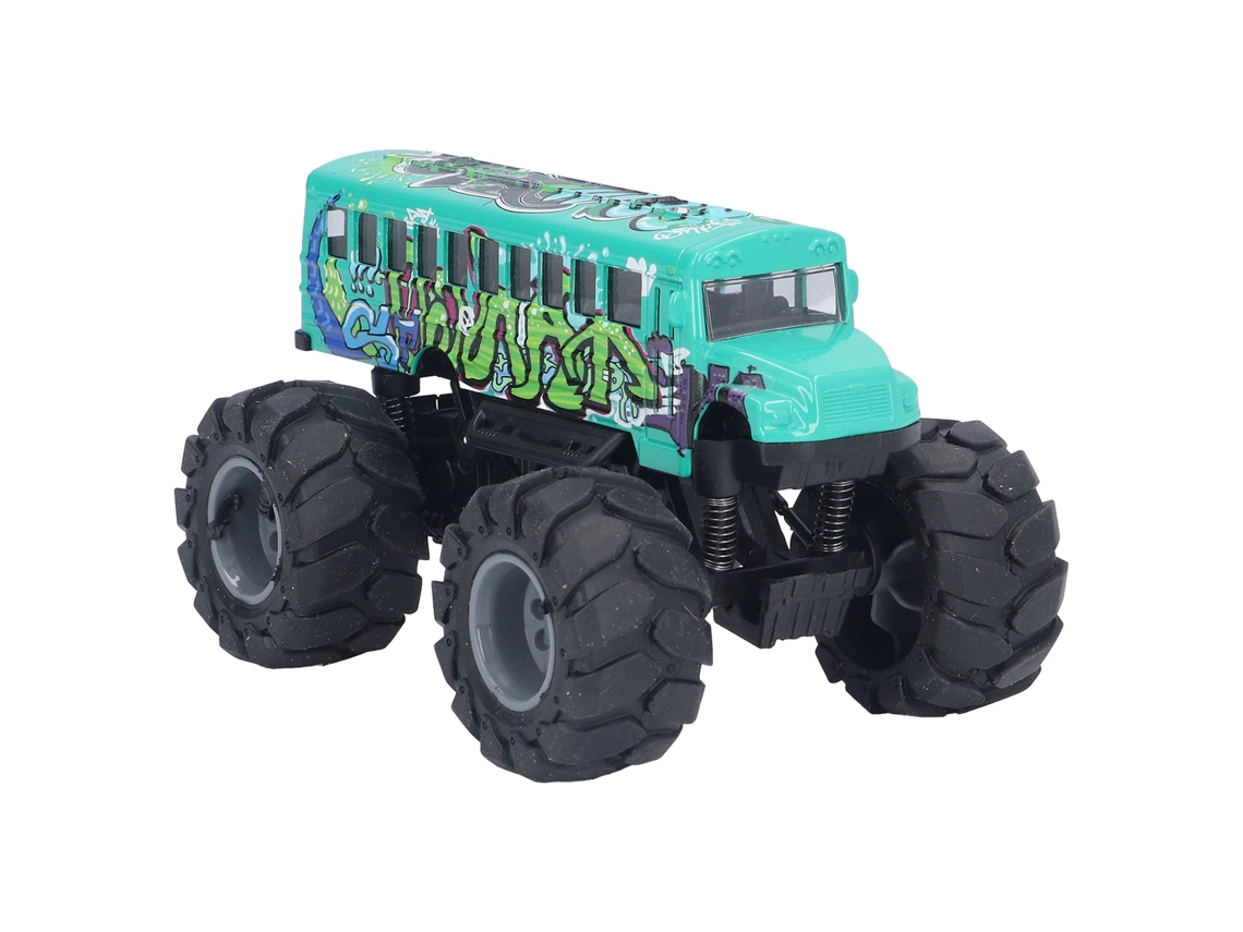 Ats modelo de Ônibus Escolar Pull Back 1:43, Brinquedo de Liga com Rodas Grandes, Alta Simulação, Grafite Verde