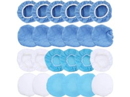 Conjunto De 24 Boinas Polimento, Microfibra Algodão Não Tecido 15 Cm