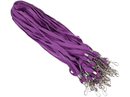 Nuobesty Conjunto De 50-porta Crachás De Poliéster Roxo Funcionários Com Design Plano E Confortável E Gancho