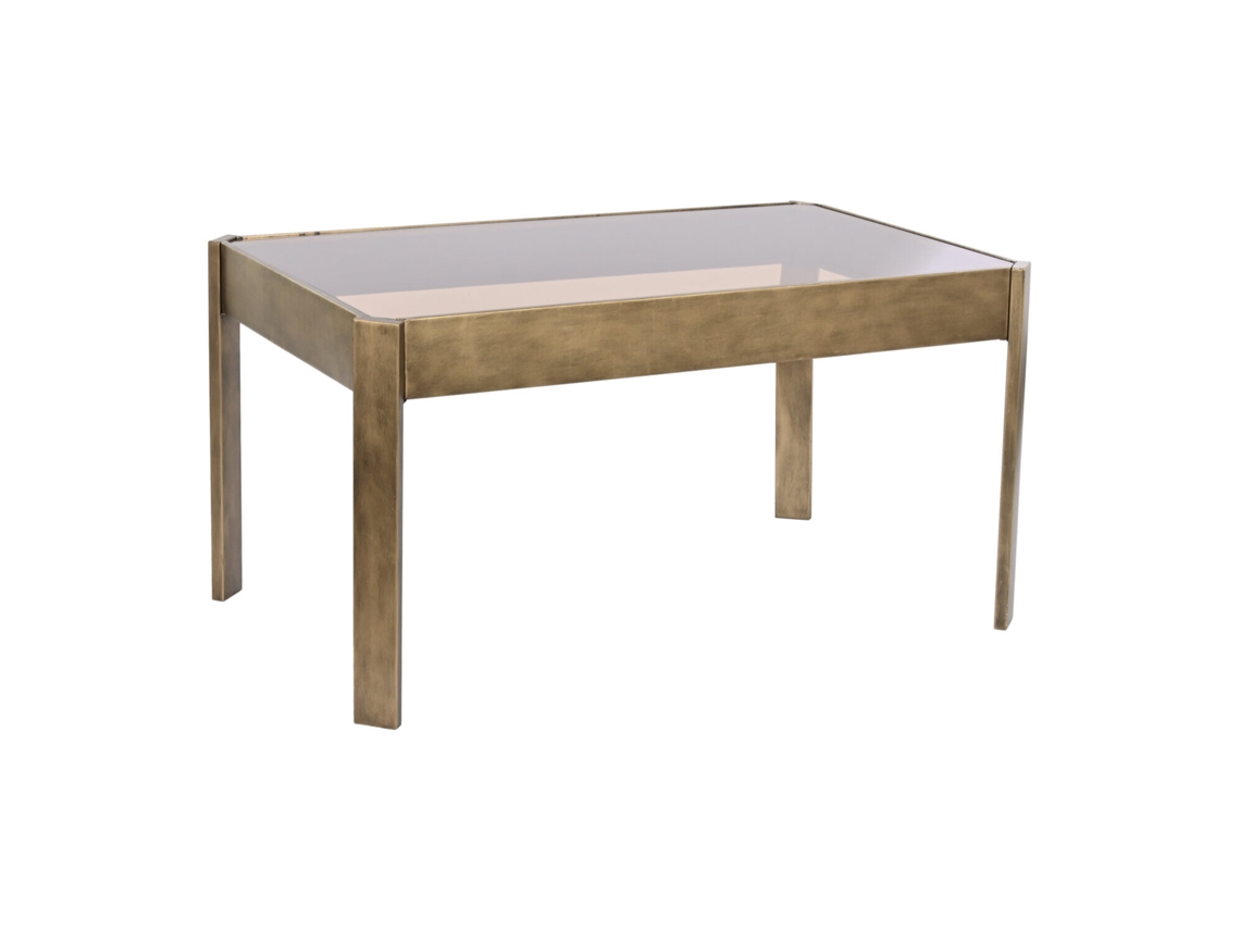 Mesa de Centro em Metal com Cristais Dourados, 102 X 62 X 53 Cm ALEXANDRA HOUSE LIVING