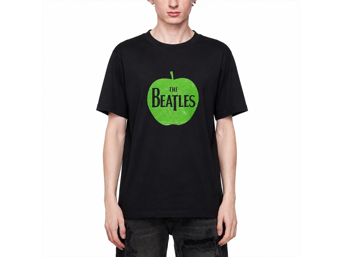 The Beatles Apple Green Sparkle T-shirt Unisex Adults Size:m