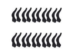 10 Pares de Gafas Silicone Antideslizantes Gancho para La Oreja Pierna Gafa S Sol GOKOCO (negro)