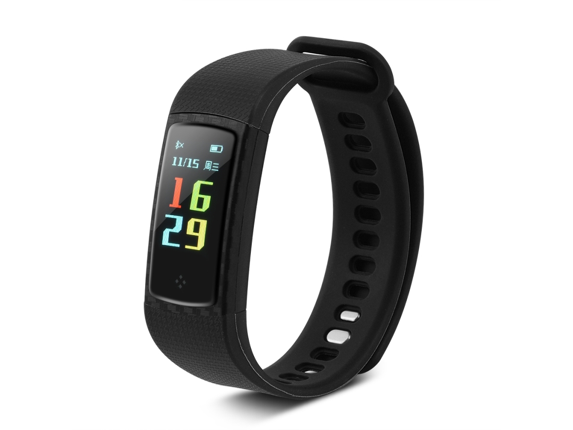 Pulseira Inteligente S9 preta EOOCOO monitoramento cardíaco e Bluetooth