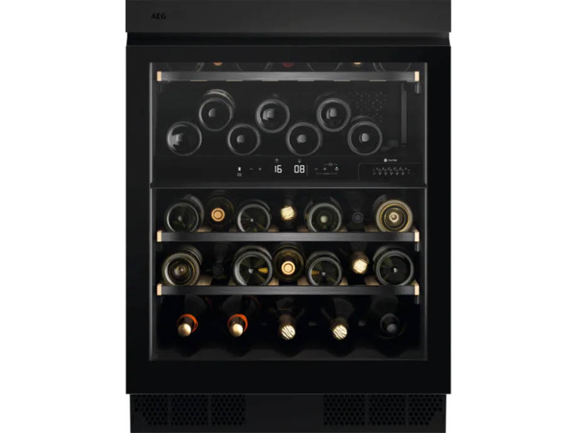 Cave de Vinho AEG NSW8D826GT Série 8000 (40 Garrafas - 81,8 cm - Preto)