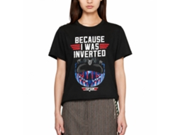 Rockinstone Top Gun Movie Inverted Black Adult T-shirt Size:l