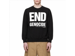 Rockinstone End Genocide Katharine Hamnett Black Classic Sweatshirtdouble-sided Print Unique Designer Style
