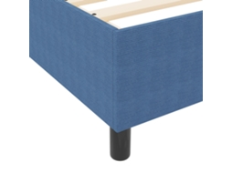 Sommier Com Colchão De Solteiro Corduroy Lovely Home Tecido Veludo Azul (1)