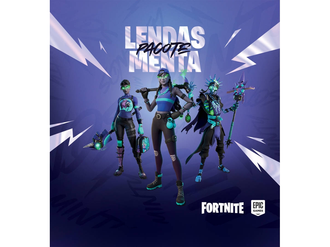 Cartão Xbox Fortnite Pack Lendas Menta (Formato Digital)