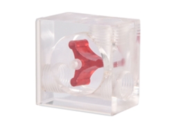 Indicador De Medidor De Fluxo De 3 Impulsores Para Sistema De Resfriamento De Água De Pc G1/4, 3 Caminhos, Transparente Vermelho Luz Dourada