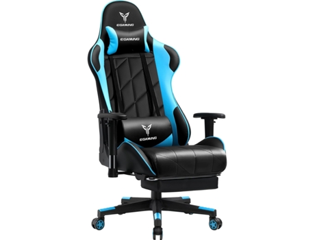 Cadeira para Jogos EXRACING, Cadeira para Jogadores de Corrida, Cadeira para Jogos ErgonóMica Com Encosto BiióNico,Azul