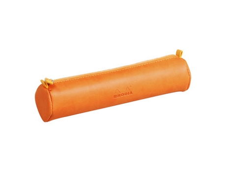 Estojo RHODIA 318994C Estojo em couro macio laranja
