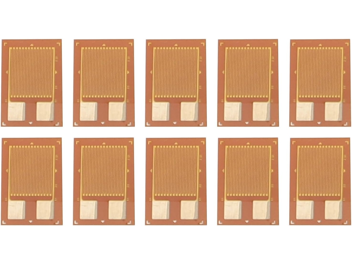Pacote com 10 extensômetros BF350-3AA e sensor de célula de carga para nivelamento.