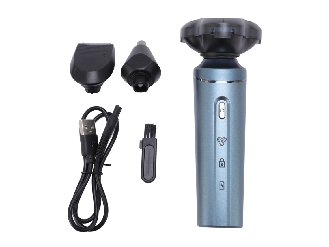 Cortador De Barba Elétrico 3 Em 1 Lavável 600mah