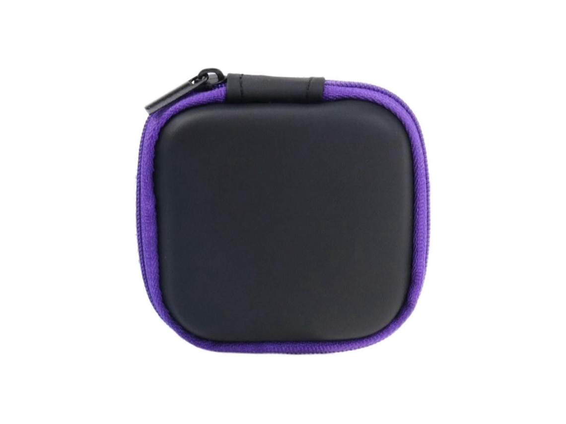 Estojo Portátil Quadrado Para Fones De Ouvido Com Zíper – Compatível Com Fones De Ouvido Com Fio/sem Fio, Cartões Sd E Chips De Câmera, 7,4 Cm (2,9")