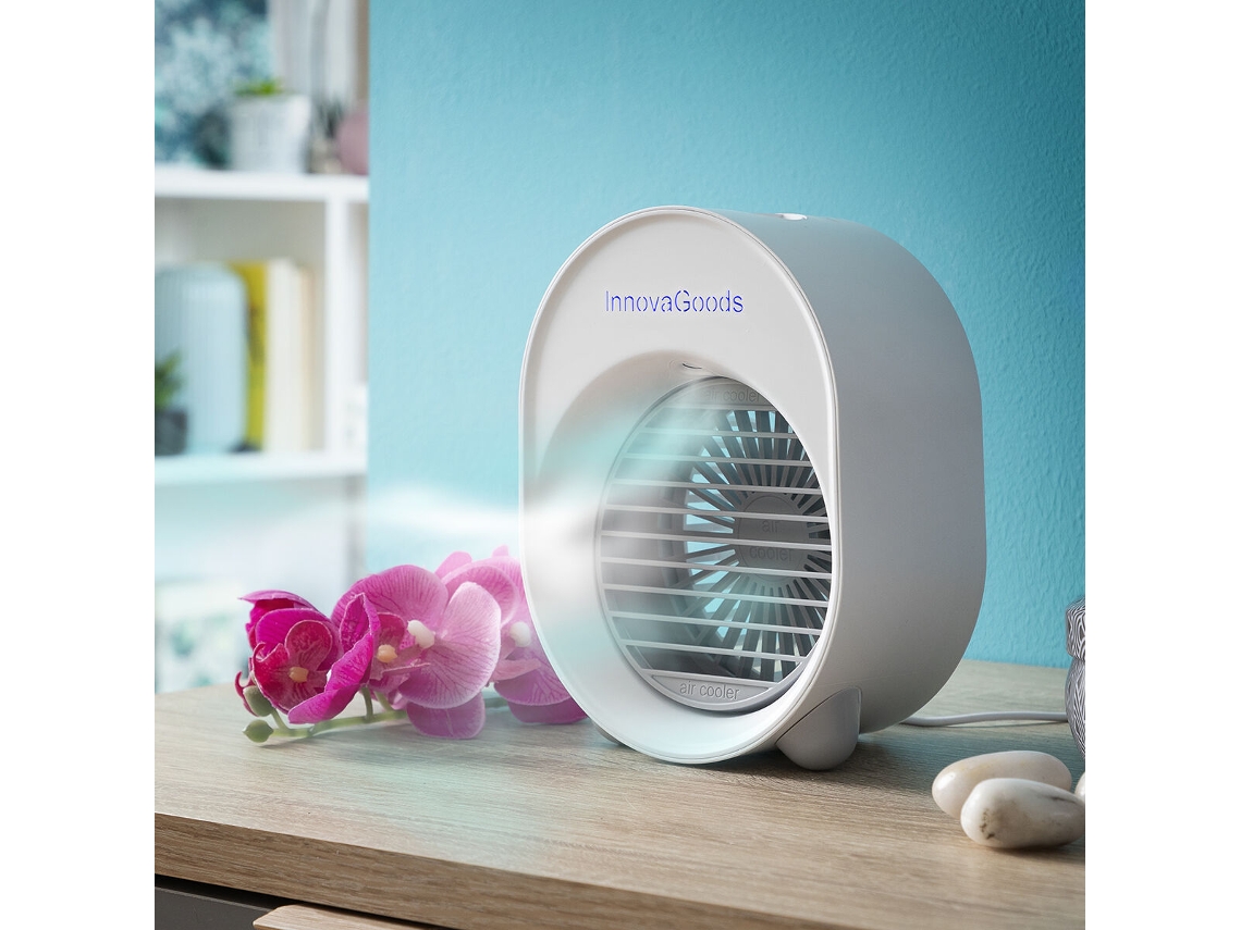 Mini Climatizador Humidificador Por Ultrassons com Led Koolizer Innovagoods