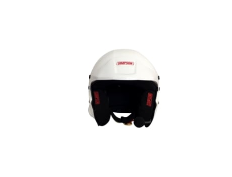 Capacete Rally Branco Tamanho Xs Hans (Viseira Blanca) SIMPSON