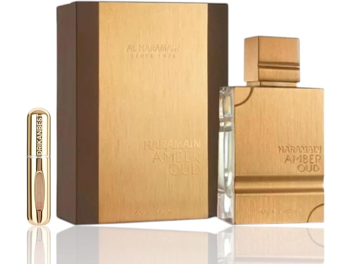 Perfume Al Haramain Perfumes Amber Oud Gold Edition Eau De Parfum 60ml Brinde Atomizador Recarregável 5ml DRIKANBEST