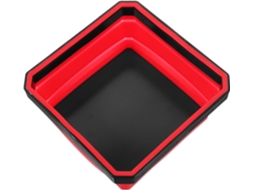 Bandeja magnética de silicone verde para armazenamento de peixes pequenos.