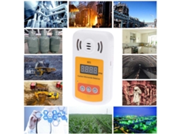 Detector Portátil de Monóxido de Carbono Co com Alarme Sonoro e Luminoso Mini Tamanho Leve 0 1000ppm
