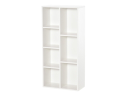 Estante de Madeira com 7 Compartimentos, 50x24x106cm, Branco BTFORUS