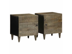 Vidaxl Mesas De Cabeceira Cinzento Claro 2 Pcs 40x33x46 Cm