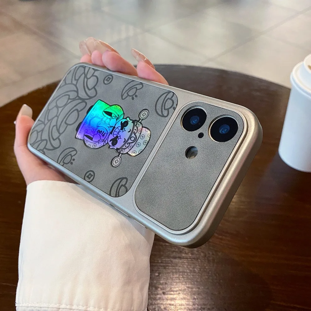 Capa Para Iphone 17 Pro, Cinza, Com Textura De Couro, Adequada Para Iphone, Capa Protetora Resistente A Impactos