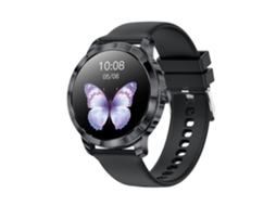 (preto) Smartwatch Com Chamadas Bluetooth, Monitoramento De Frequência Cardíaca E Oxigenação Sanguínea, E Notificações De Mensagens.