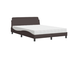 Bed, Beds Vidaxl Marrom Tecido (140 X 190 Cm)