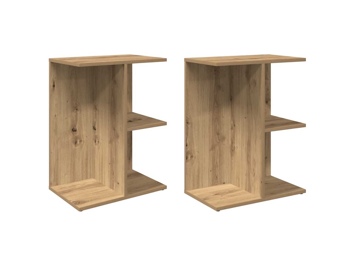 Bedside Table, Bedside Tables Vidaxl Marrom Madeira Processada (n/a)