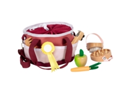 Horse Care Set With Bag Red