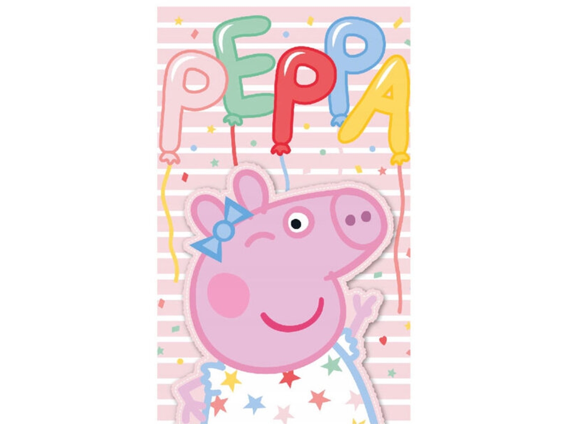 Toalha Infantil Peppa Pig Party 30x50 Cm