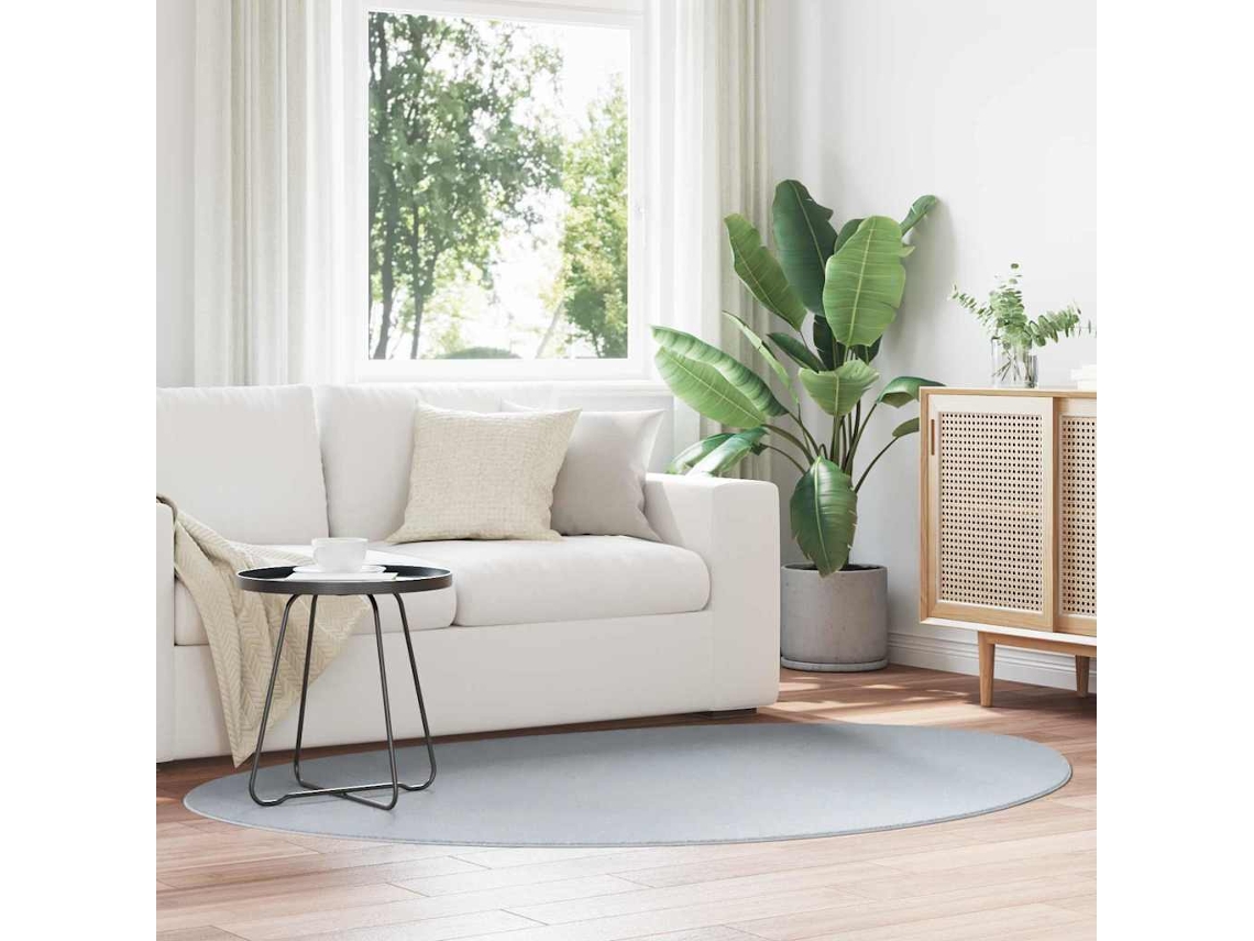 Vidaxl Tapete Huarte Cinzento 140 X 200 Cm Poliéster