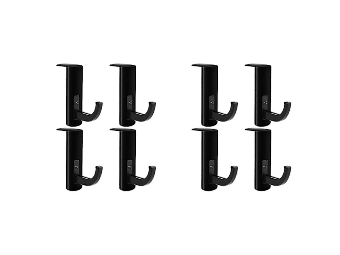 Ganchos Autoadesivos 8 Peças, Até 1 Kg, 3 Cm Elysve