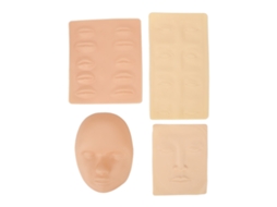 Pele De Prática De Tatuagem Facial 3d Silicone Estimulada Para Iniciantes Treinamento Permanente