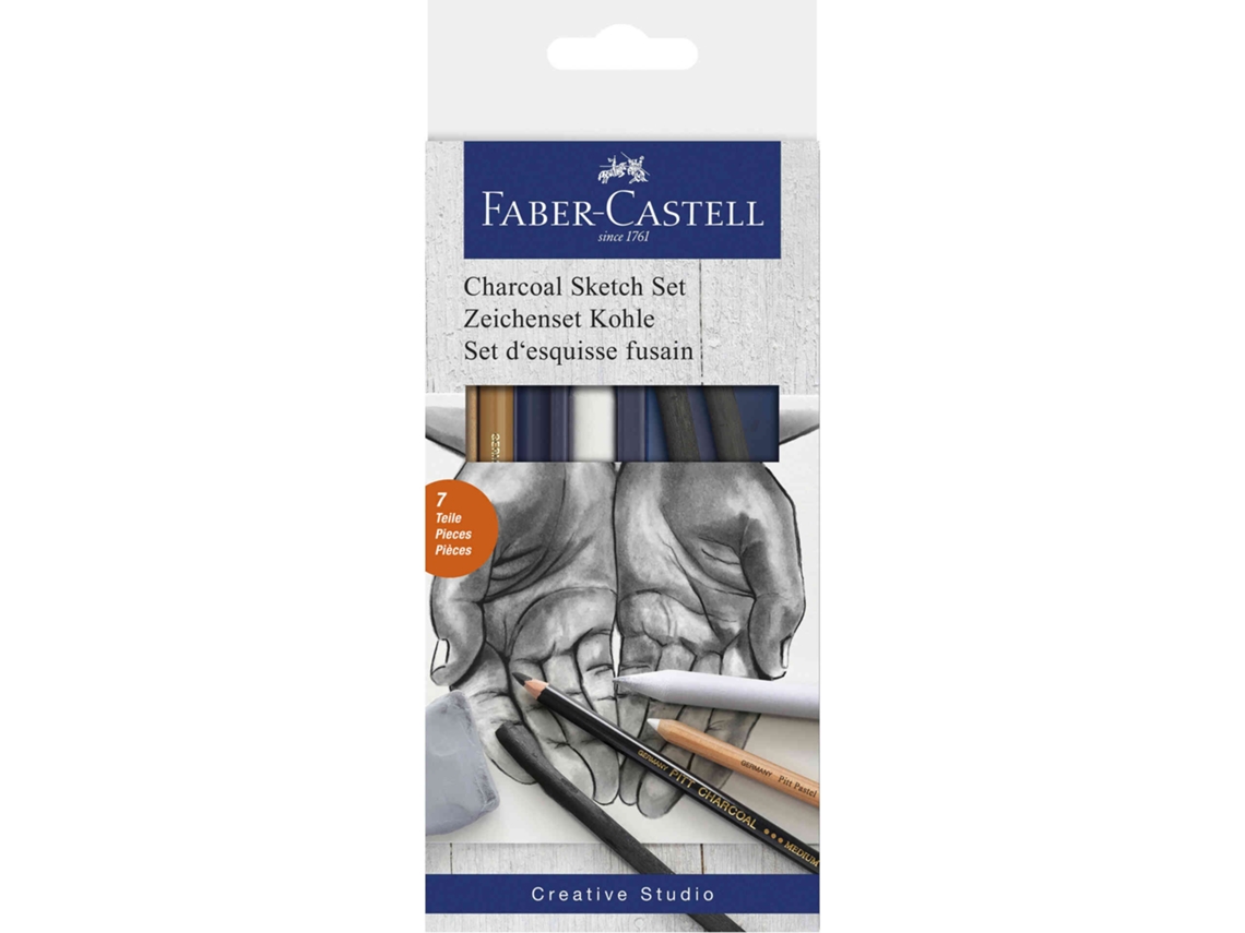 Set De Esboço Carvão Faber-castell