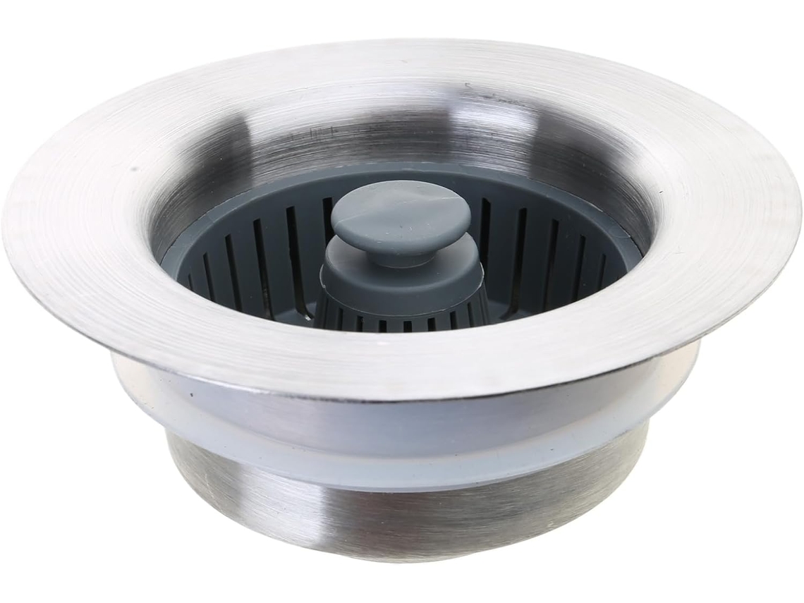 Conjunto De Ralo E Tampa Pia 7,6 Cm (3 Polegadas) Em Aço Inoxidável