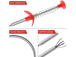 Pacote Com 7 Drain Snake, 20 Polegadas/60 Cm, Limpadores De Ralos, Ferramentas De Limpeza De Pelos, 2 De Aço Inoxidável E 5 De Plástico
