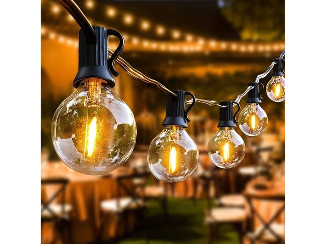 Cordão De Luzes Led, Ip44, 30 M, Comando Remoto, Intensidade Regulável, Para Decoração De Casa, Festas, Jardim E Eventos